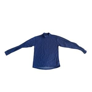 Women S Title Nine Sports Long Slv Mock Neck Purple Blue Shirt Top Base Layer